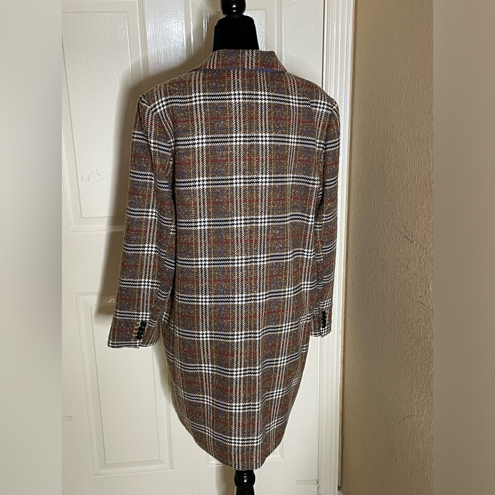 Court & Rowe Womens Car Coat Topper Jacket Front Button Tweed Plaid Cute XL‌‌‌‍‍ - Picture 3 of 10